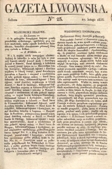 Gazeta Lwowska. 1836, nr 25