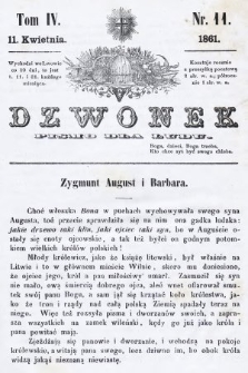 Dzwonek : pismo dla ludu. T. 4, 1861, nr 11