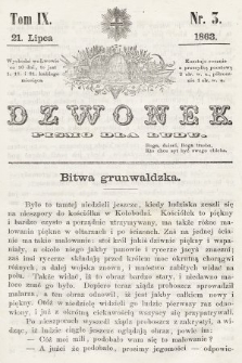 Dzwonek : pismo dla ludu. T. 9, 1863, nr 3