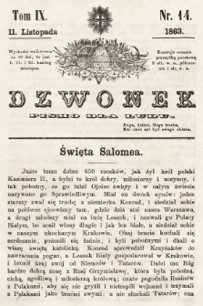 Dzwonek : pismo dla ludu. T. 9, 1863, nr 14
