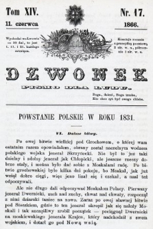 Dzwonek : pismo dla ludu. T. 14, 1866, nr 17
