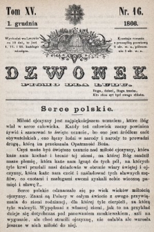 Dzwonek : pismo dla ludu. T. 15, 1866, nr 16
