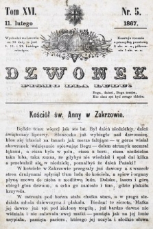 Dzwonek : pismo dla ludu. T. 16, 1867, nr 5