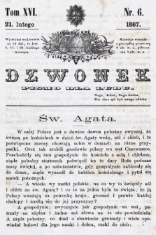 Dzwonek : pismo dla ludu. T. 16, 1867, nr 6