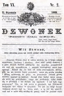 Dzwonek : pismo dla ludu. T. 20, 1869, nr 2