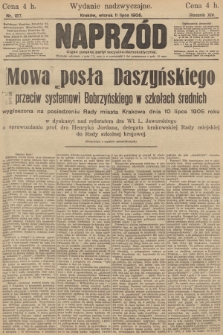 Naprzód : organ polskiej partyi socyalno-demokratycznej. 1905, nr 187 (Wydanie nadzwyczajne)