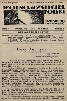Wolnomyśliciel Polski. 1934, nr 9