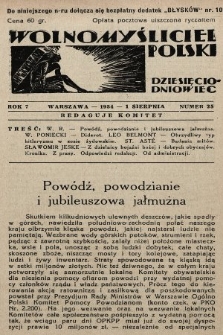 Wolnomyśliciel Polski. 1934, nr 25