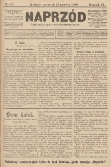 Naprzód : organ polskiej partyi socyalno-demokratycznej. 1900, nr 87