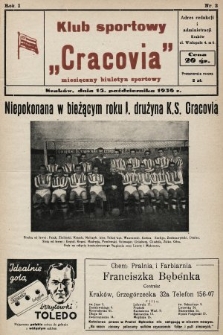 Klub Sportowy „Cracovia” : miesięczny biuletyn sportowy. 1936, nr 2
