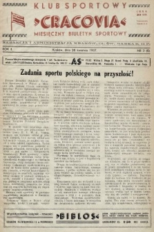 Klub Sportowy „Cracovia” : miesięczny biuletyn sportowy. 1937, nr 2