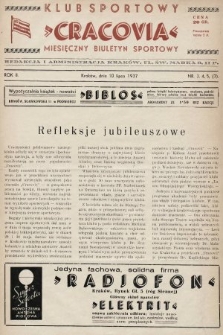 Klub Sportowy „Cracovia” : miesięczny biuletyn sportowy. 1937, nr 3.4, 5