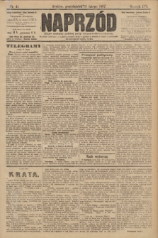 Naprzód : organ centralny polskiej partyi socyalno-demokratycznej. 1907, nr 41