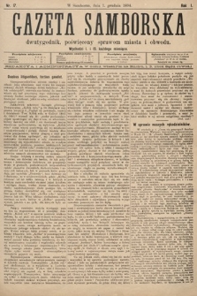 Gazeta Samborska : dwutygodnik poświęcony sprawom miasta i obwodu. 1894, nr 17