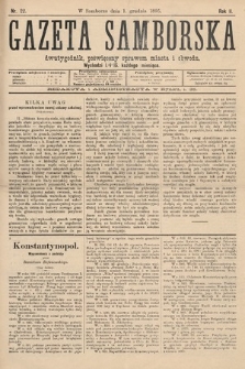 Gazeta Samborska : dwutygodnik poświęcony sprawom miasta i obwodu. 1895, nr 22