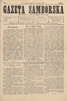 Gazeta Samborska. 1896, nr 1
