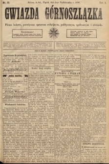 Gwiazda Górnoszlązka : pismo ludowe, poświęcone sprawom politycznym, spółecznym i oświacie. 1890, nr 77