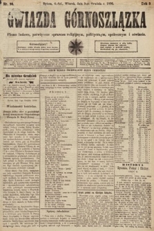 Gwiazda Górnoszlązka : pismo ludowe, poświęcone sprawom politycznym, spółecznym i oświacie. 1890, nr 96
