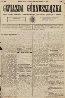 Gwiazda Górnoszlązka : pismo ludowe, poświęcone sprawom politycznym, spółecznym i oświacie. 1890, nr 98