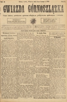 Gwiazda Górnoszlązka : pismo ludowe, poświęcone sprawom politycznym, spółecznym i oświacie. 1891, nr 16