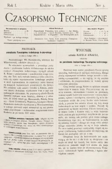 Czasopismo Techniczne. 1880, nr 3