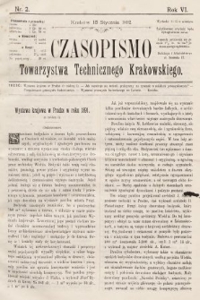 Czasopismo Towarzystwa Technicznego Krakowskiego. 1892, nr 2