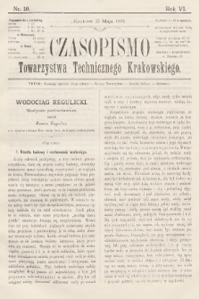 Czasopismo Towarzystwa Technicznego Krakowskiego. 1892, nr 10