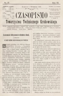 Czasopismo Towarzystwa Technicznego Krakowskiego. 1892, nr 17