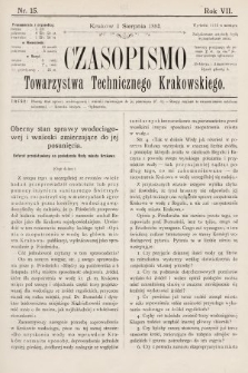 Czasopismo Towarzystwa Technicznego Krakowskiego. 1893, nr 15