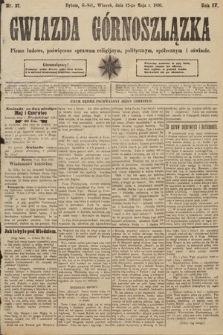 Gwiazda Górnoszlązka : pismo ludowe, poświęcone sprawom politycznym, spółecznym i oświacie. 1891, nr 37