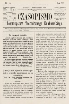 Czasopismo Towarzystwa Technicznego Krakowskiego. 1893, nr 19