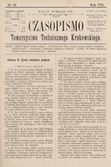 Czasopismo Towarzystwa Technicznego Krakowskiego. 1894, nr 16