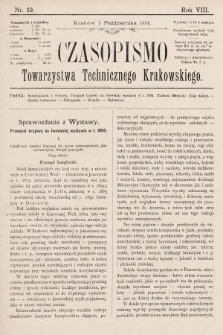 Czasopismo Towarzystwa Technicznego Krakowskiego. 1894, nr 19
