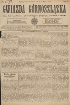 Gwiazda Górnoszlązka : pismo ludowe, poświęcone sprawom politycznym, spółecznym i oświacie. 1891, nr 41