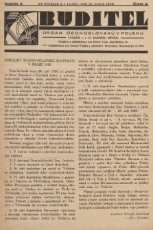 Buditel : orgán Čechoslováků v Polsku. 1929, č. 3