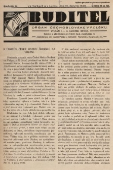 Buditel : orgán Čechoslováků v Polsku. 1929, č. 11 a 12
