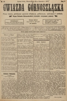 Gwiazda Górnoszlązka : pismo ludowe, poświęcone sprawom politycznym, spółecznym i oświacie. 1892, nr 33