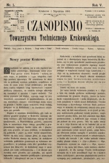 Czasopismo Towarzystwa Technicznego Krakowskiego. 1891 [całość]