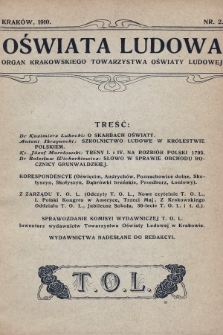 Oświata Ludowa : organ Krakowskiego Towarzystwa Oświaty Ludowej. 1910, nr 2