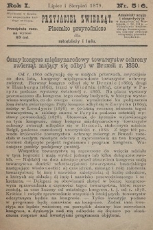 Przyjaciel Zwierząt : pisemko przyrodnicze dla młodzieży i ludu. 1879, nr 5 i 6