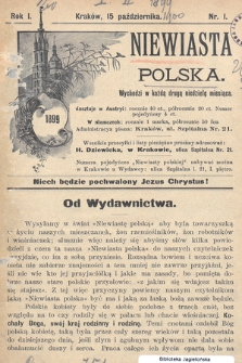 Niewiasta Polska. 1899, nr 1