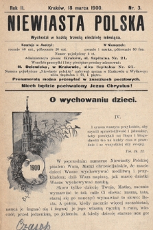 Niewiasta Polska. 1900, nr 3