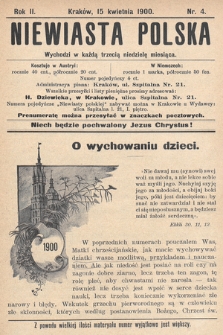 Niewiasta Polska. 1900, nr 4