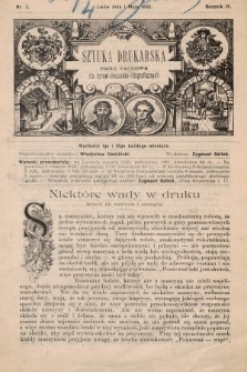 Sztuka Drukarska : pismo fachowe dla spraw drukarsko – litograficznych. R. 4, 1892, nr 3