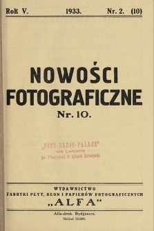 Nowości Fotograficzne. 1933, nr 2 (10)