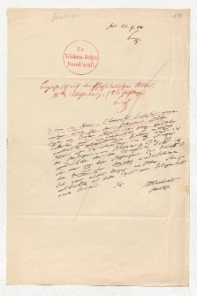 Brief von Alexander von Humboldt an Heinrich Karl Wilhelm Berghaus
