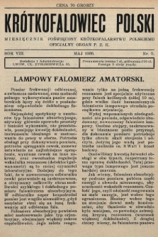 Krótkofalowiec Polski : miesięcznik poświęcony krótkofalarstwu polskiemu : oficjalny organ P.Z.K. 1936, nr 5