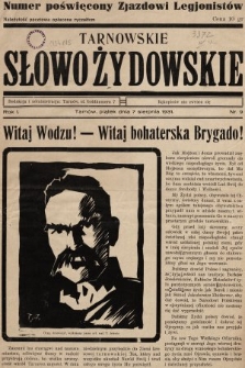 Tarnowskie Słowo Żydowskie. 1931, nr 9