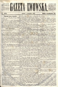 Gazeta Lwowska. 1867, nr 181