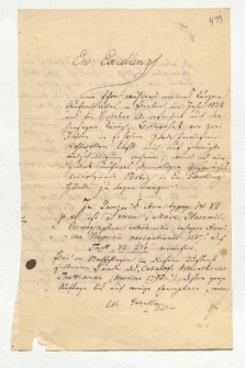 Brief von Constantin Karl Falkenstein an Alexander von Humboldt
